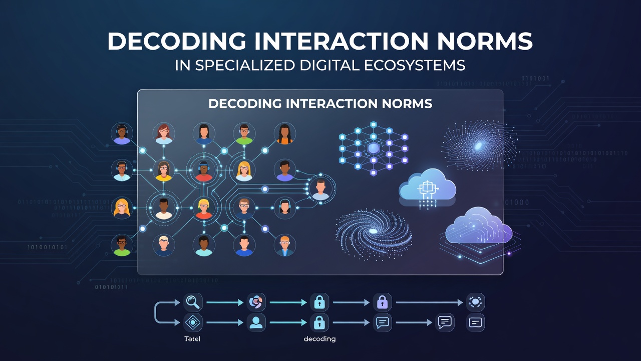 Decoding Interaction Norms in Specialized Digital Ecosystems