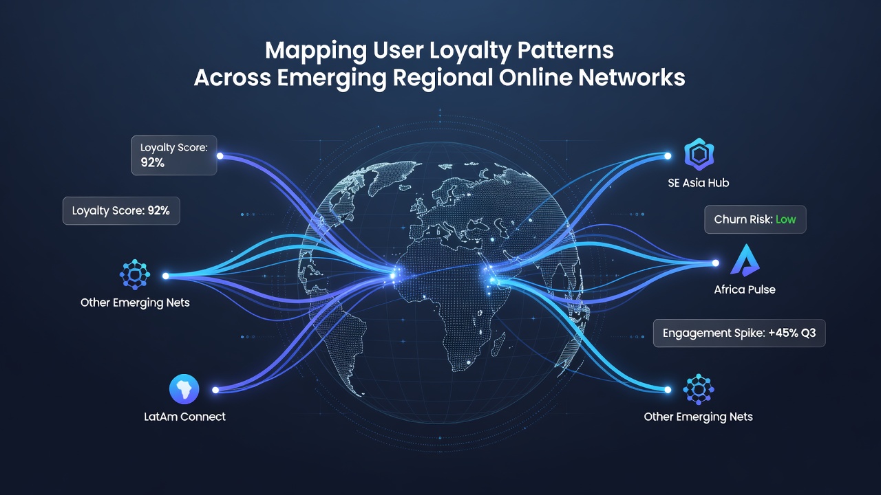 Graph showing loyalty retention rates in emerging regional networks during 2026 analysis